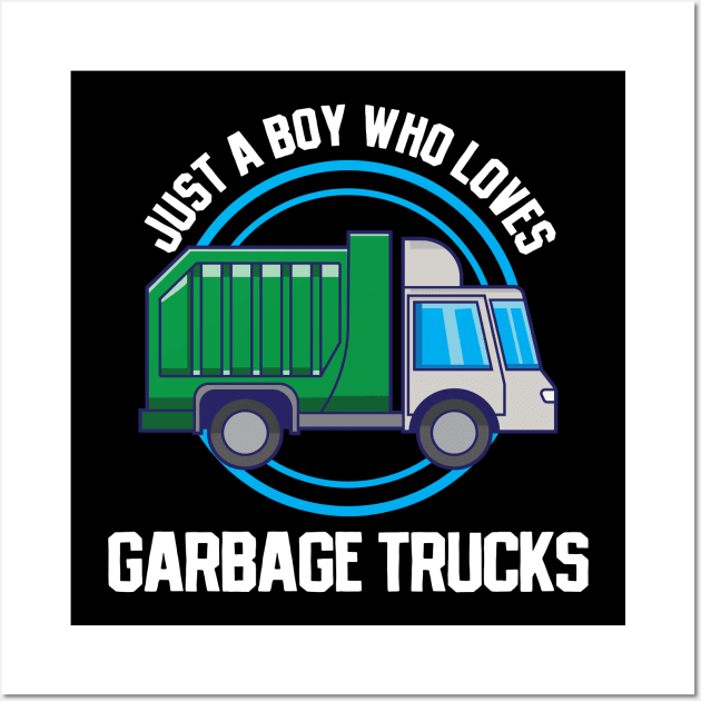 Garbage Truck Wall Art by CreativeGiftShop